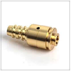 Brass CNC turning component for mechanical assemblies