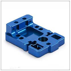 High Precision Blue Anodized Aluminum CNC Parts