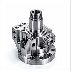 Industrial-grade turn-milled steel component for machinery