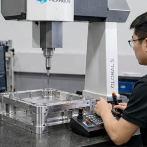 CNC machined part CMM inspection