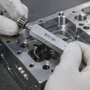 CNC machined thread gauge inspection