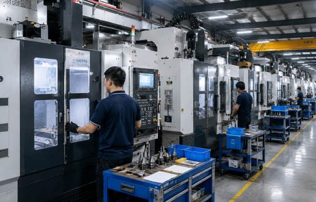 CNC machining work shop