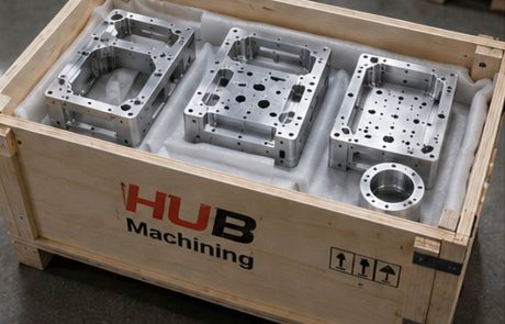 Secure packaging of CNC machined parts for delivery