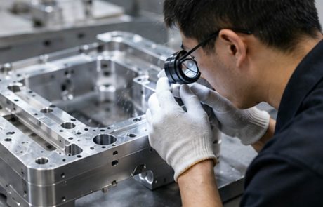Surface finish and detail inspection of CNC machined parts